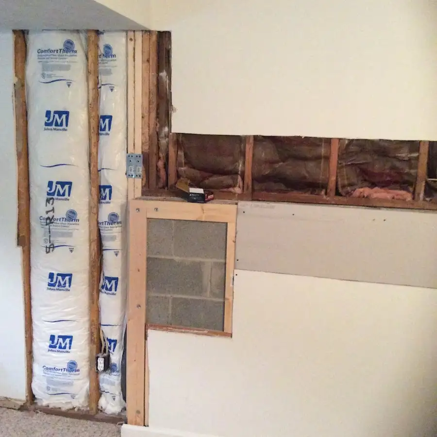 Wall insulation replacement during Contents Cleaning & Restoration in West Odessa